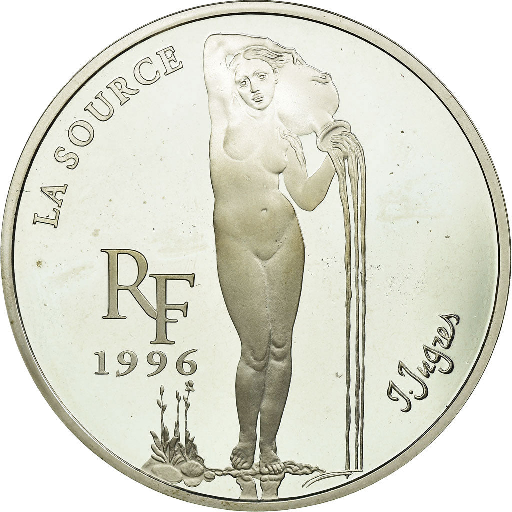 Coin, France, 10 Francs-1.5 Euro, 1996, Paris, MS(63), Silver, KM:1121
