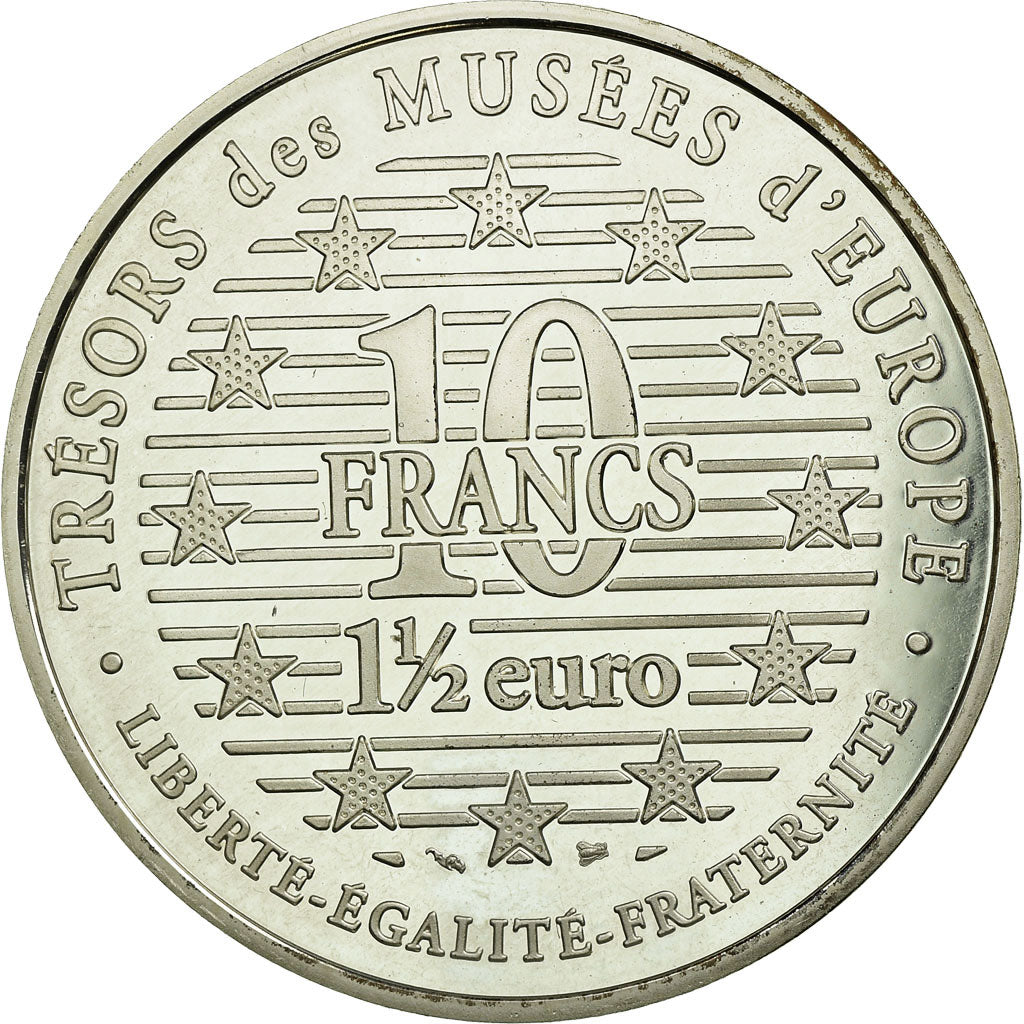 Münze, Frankreich, 10 Francs-1.5 Euro, 1996, Paris, VZ+, Silber, KM:1123