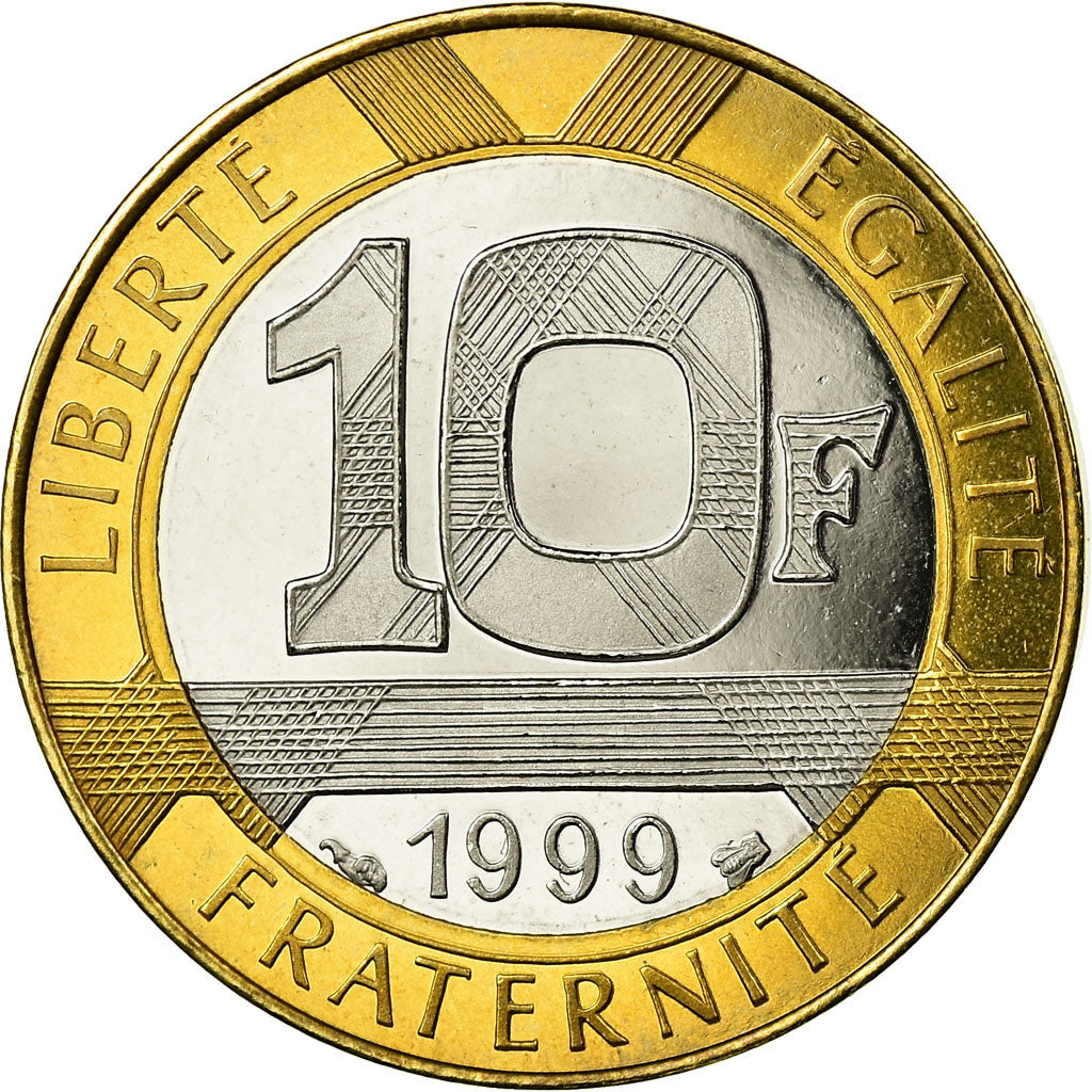 Moneda, Francia, Génie, 10 Francs, 1999, Paris, FDC, Aluminio - bronce