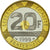 Munten, Frankrijk, Mont Saint Michel, 20 Francs, 1999, Paris, FDC, Tri-Metallic