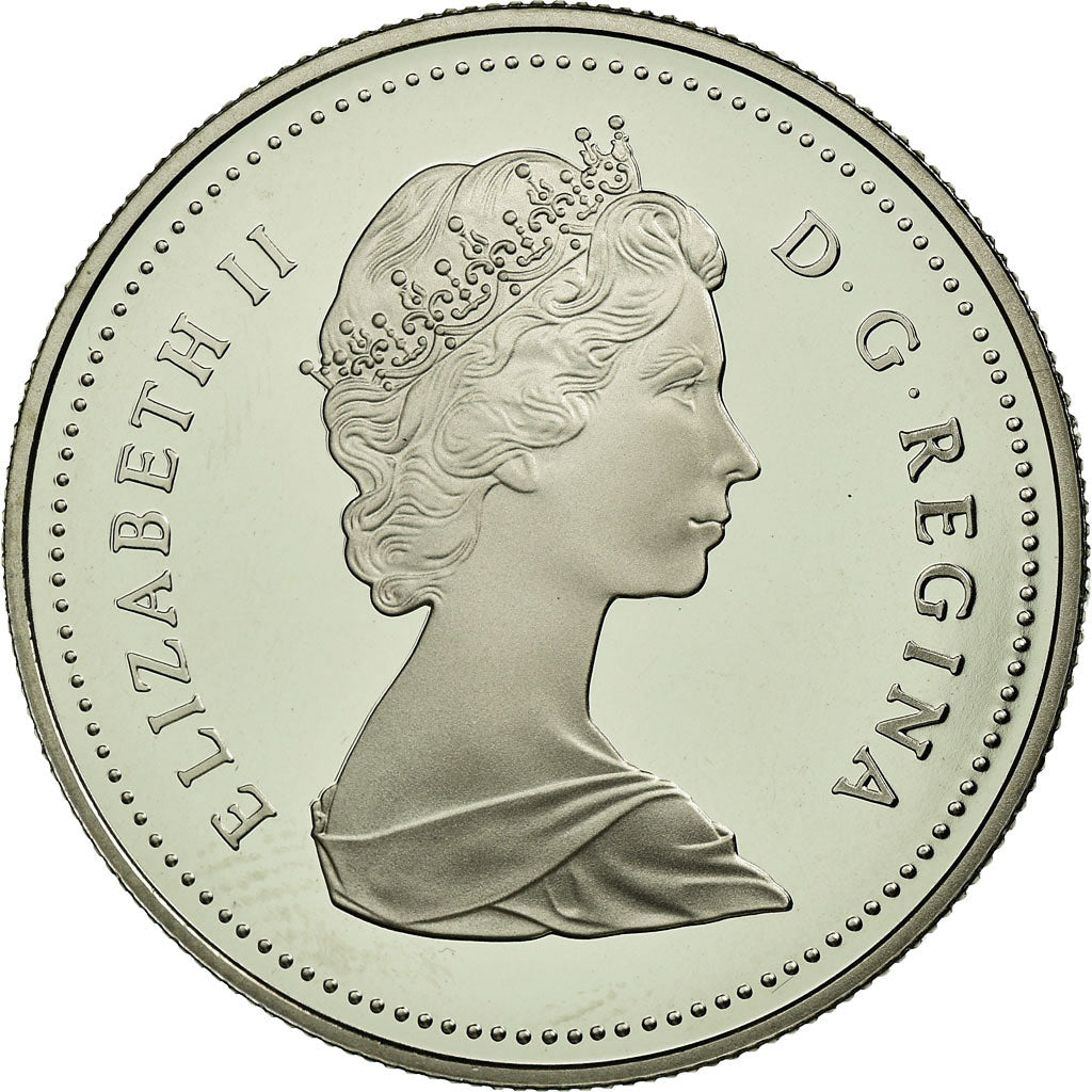 Coin, Canada, Elizabeth II, Dollar, 1986, Royal Canadian Mint, Ottawa