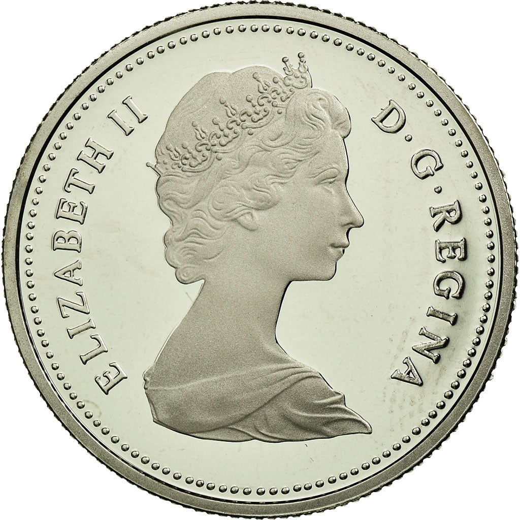 Coin, Canada, Elizabeth II, 25 Cents, 1986, Royal Canadian Mint, Ottawa