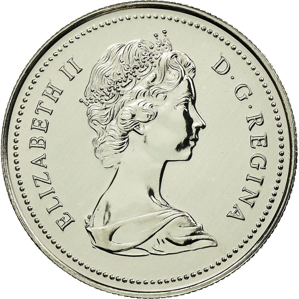 Coin, Canada, Elizabeth II, 50 Cents, 1977, Royal Canadian Mint, Ottawa