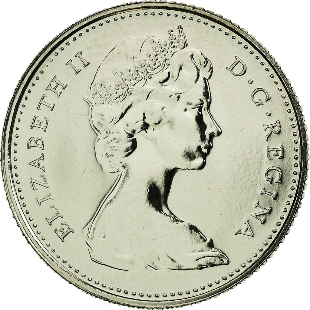 Moeda, Canadá, Elizabeth II, 10 Cents, 1977, Royal Canadian Mint, Ottawa