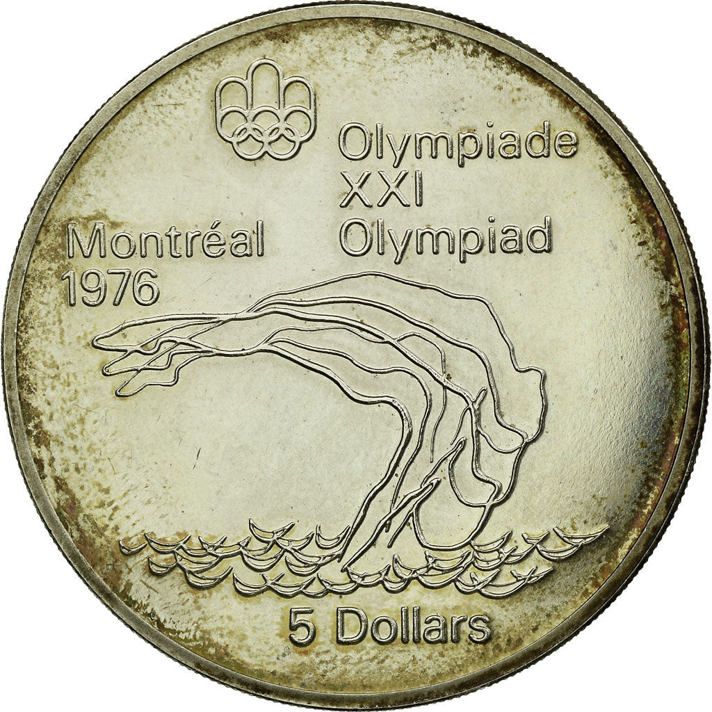 Coin, Canada, Elizabeth II, 5 Dollars, 1975, Royal Canadian Mint, Ottawa
