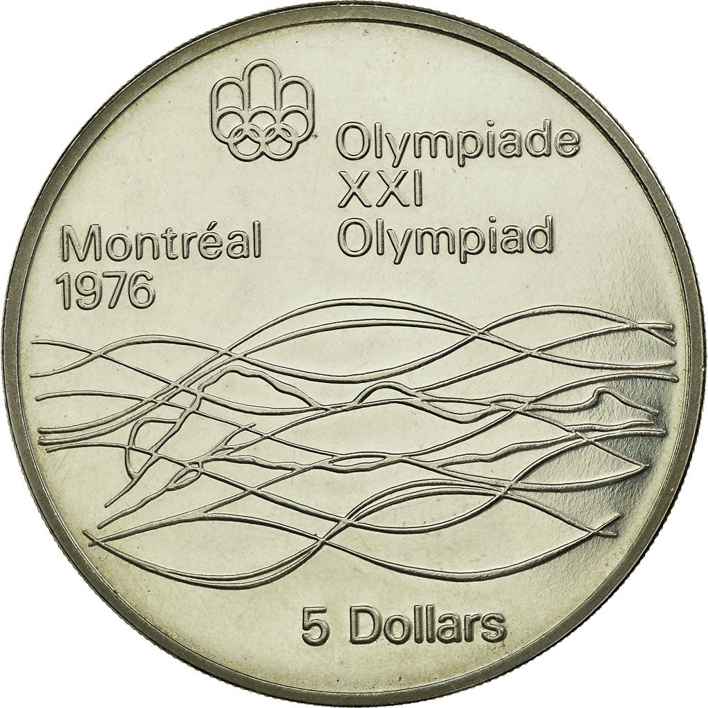 Coin, Canada, Elizabeth II, 5 Dollars, 1975, Royal Canadian Mint, Ottawa