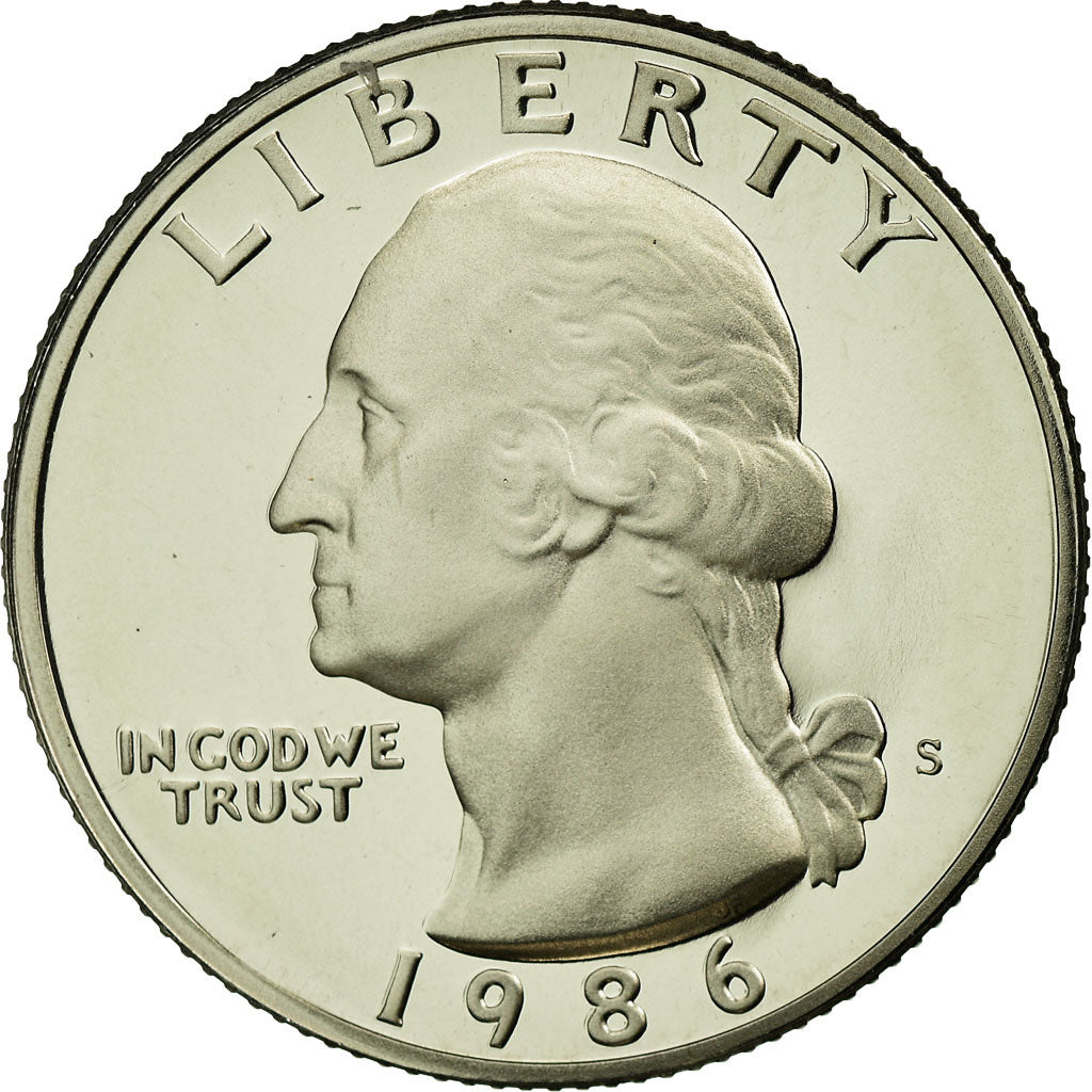 Coin, United States, Washington Quarter, Quarter, 1986, U.S. Mint, San