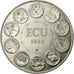 France, Medal, Ecu Europa, 1984, AU(55-58), Copper-nickel