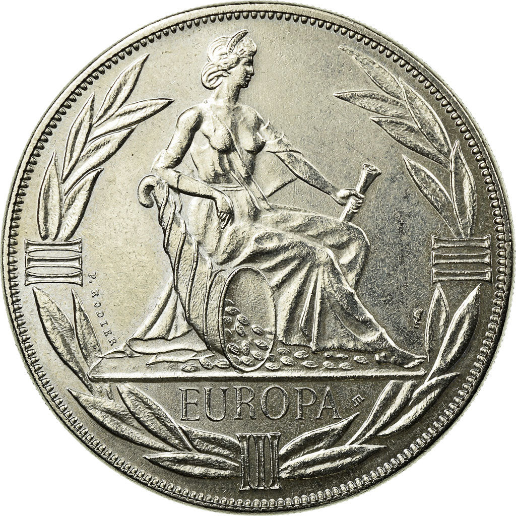 France, Medal, Ecu Europa, 1984, AU(55-58), Copper-nickel