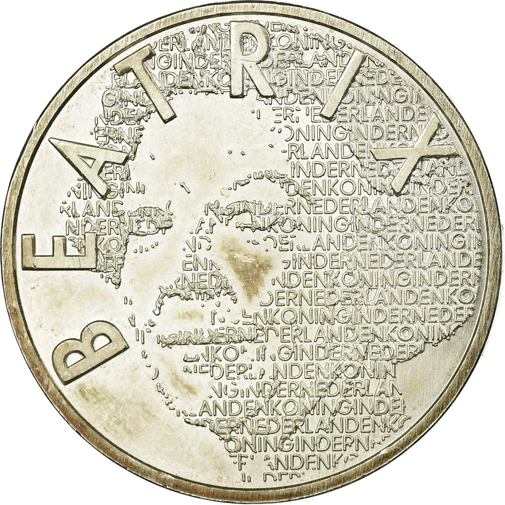 Coin, Netherlands, Beatrix, 5 Euro, 2003, Utrecht, AU(55-58), Silver, KM:245