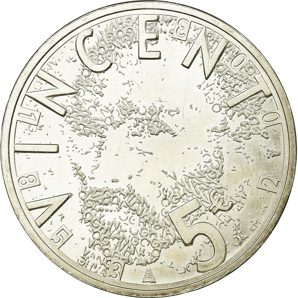 Coin, Netherlands, Beatrix, 5 Euro, 2003, Utrecht, AU(55-58), Silver, KM:245