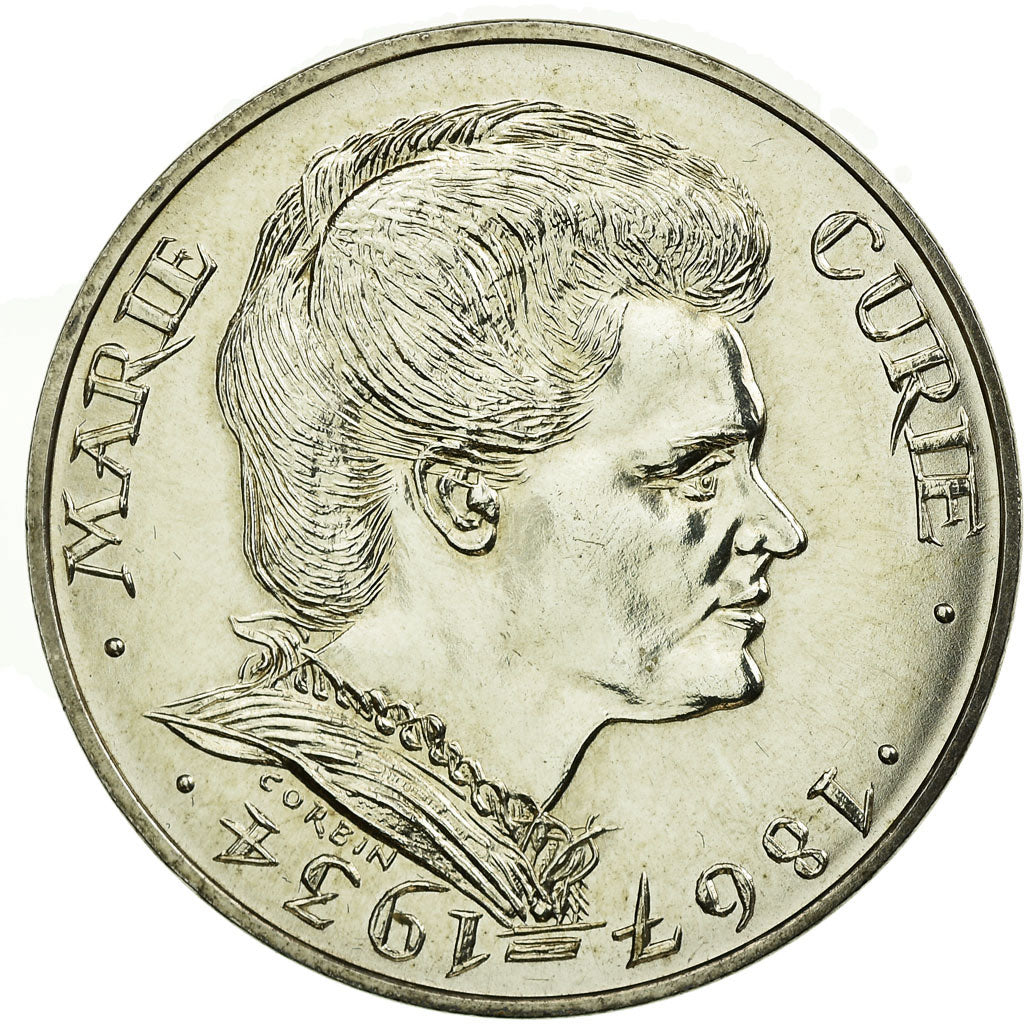 Coin, France, Marie Curie, 100 Francs, 1984, MS(65-70), Silver, KM:955