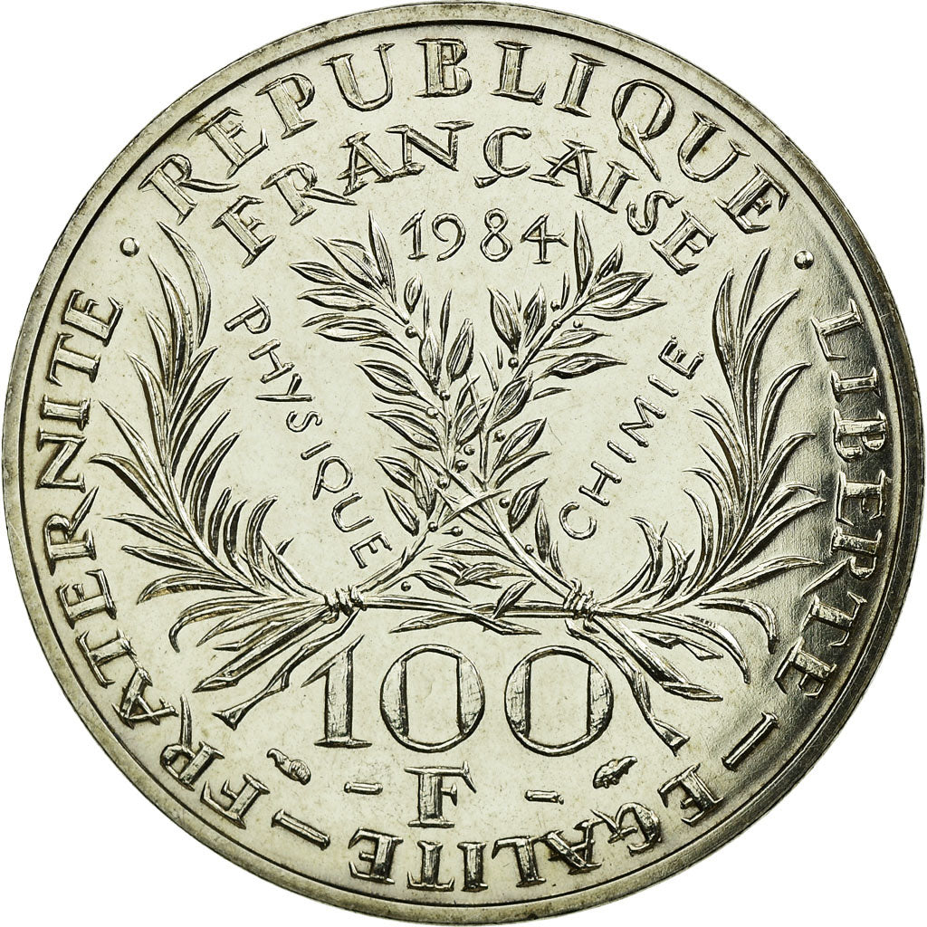 Coin, France, Marie Curie, 100 Francs, 1984, MS(65-70), Silver, KM:955