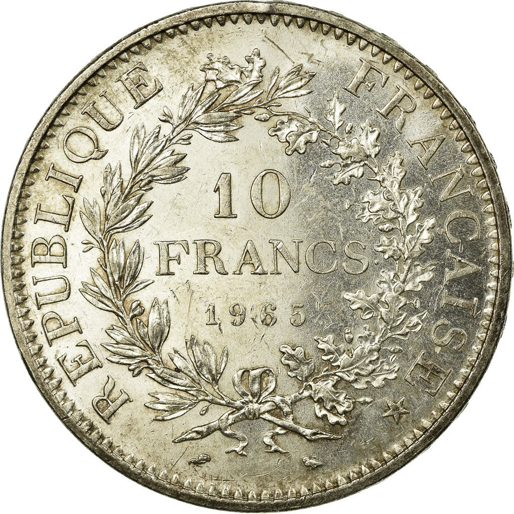 Coin, France, Hercule, 10 Francs, 1965, Paris, EF(40-45), Silver, KM:932