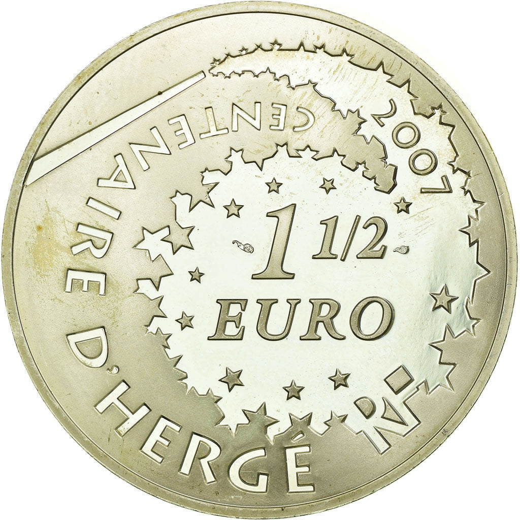 France, 1-1/2 Euro, 2007, MS(60-62), Silver, Gadoury:EU282, KM:1505