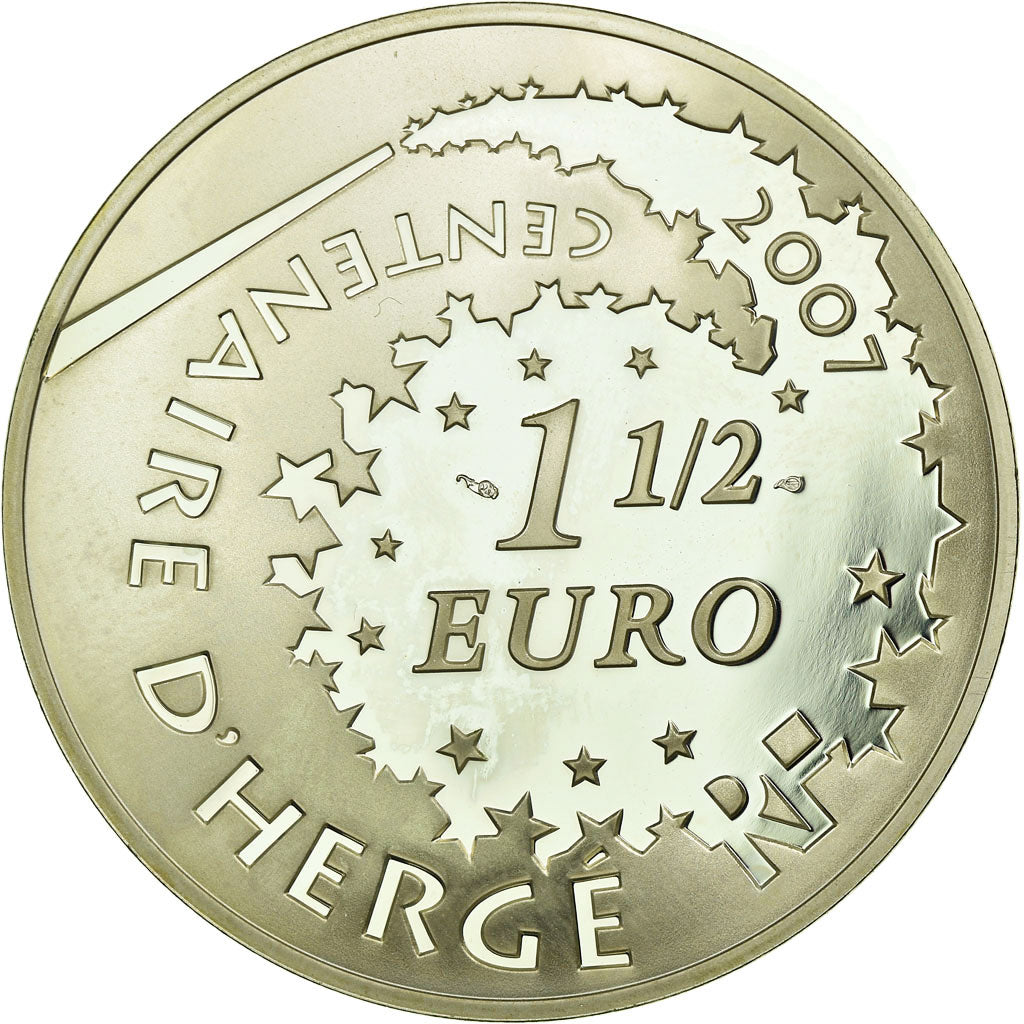 France, 1-1/2 Euro, 2007, MS(60-62), Silver, Gadoury:EU281, KM:1506