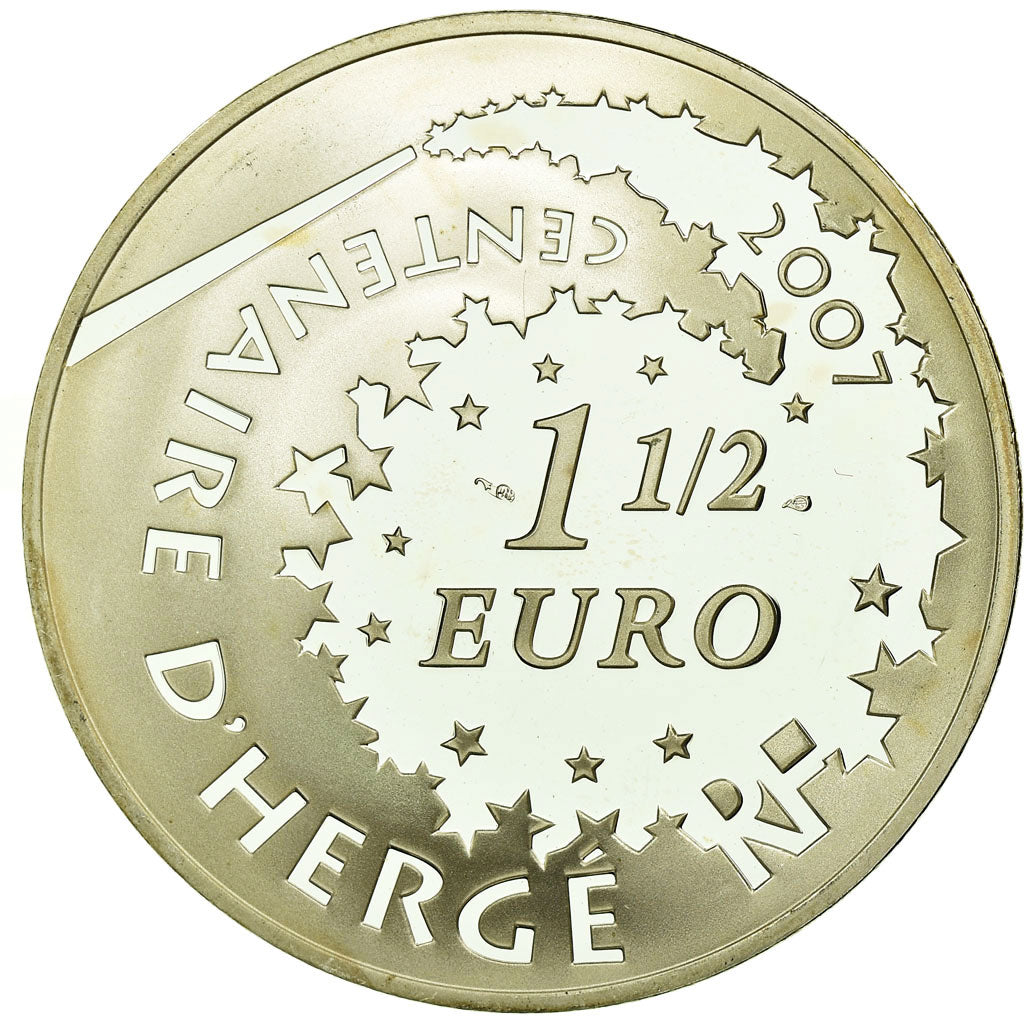 France, 1-1/2 Euro, 2007, MS(60-62), Silver, Gadoury:EU283, KM:1507