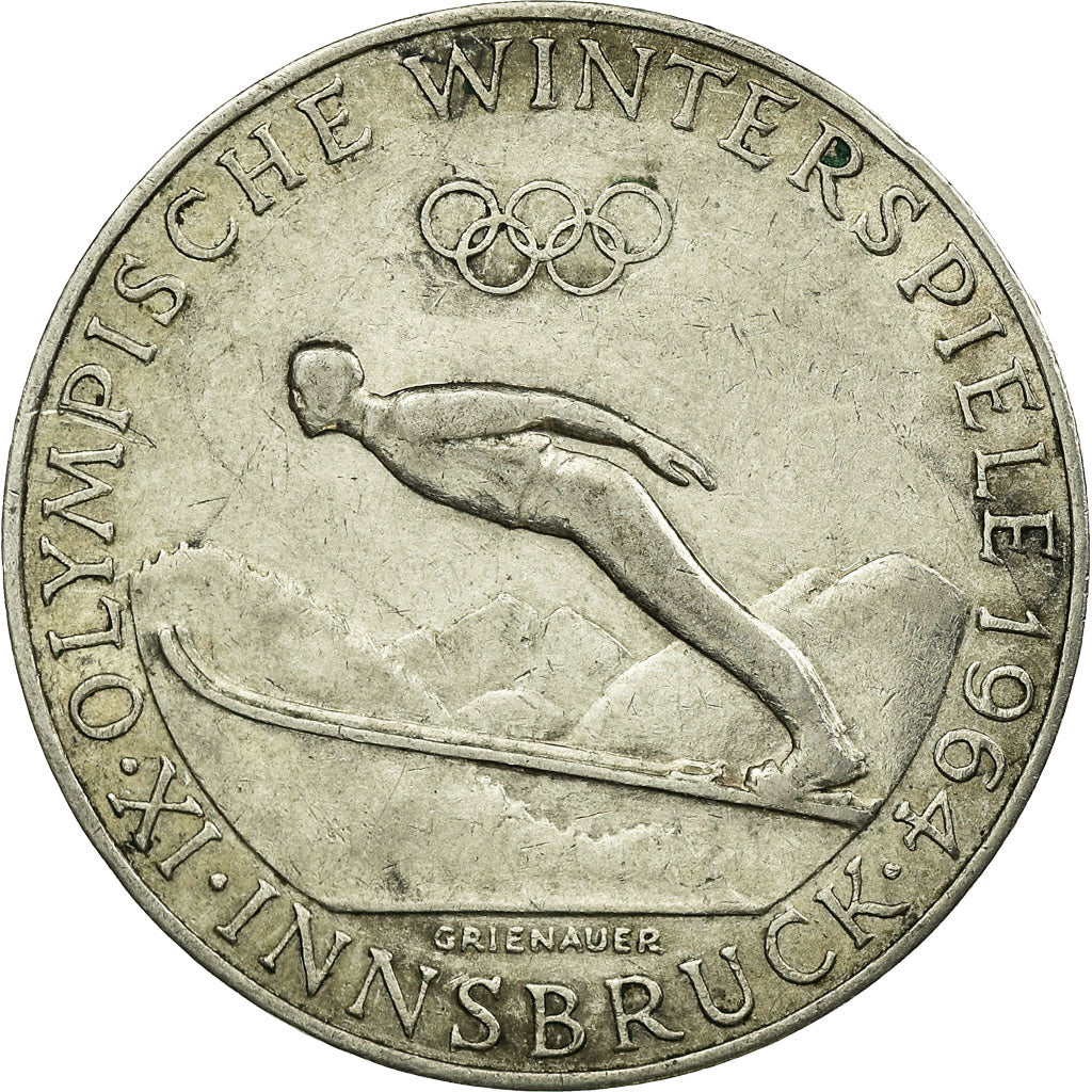 Coin, Austria, 50 Schilling, 1964, EF(40-45), Silver, KM:2896