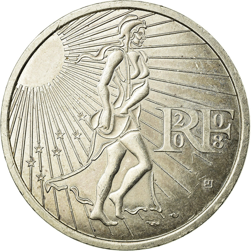 France, 15 Euro, 2008, EF(40-45), Silver, Gadoury:EU288, KM:1535
