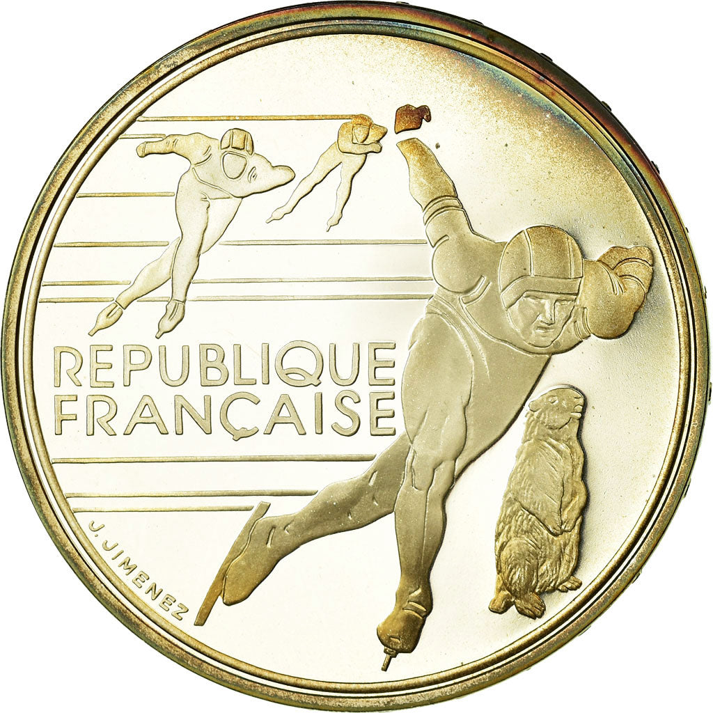 Monnaie, France, 100 Francs, 1990, TTB, Argent, Gadoury:C7, KM:980