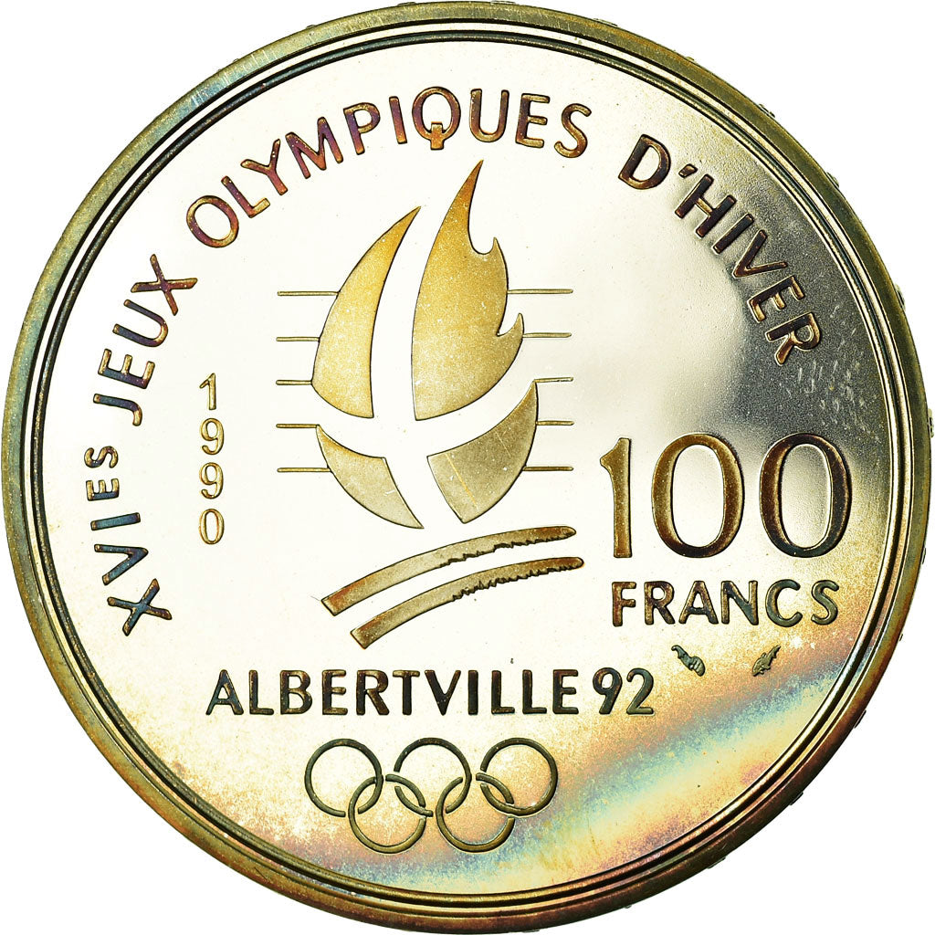 Monnaie, France, 100 Francs, 1990, TTB, Argent, Gadoury:C7, KM:980