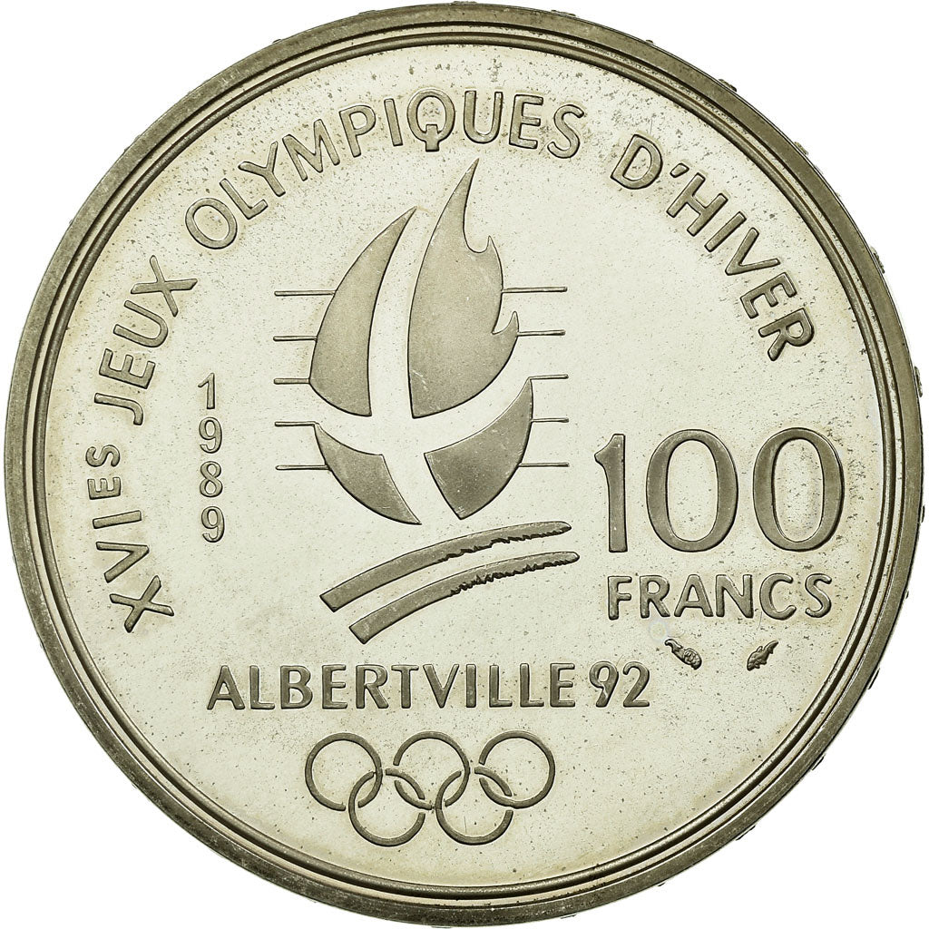 Münze, Frankreich, 100 Francs, 1989, VZ+, Silber, KM:971, Gadoury:C1