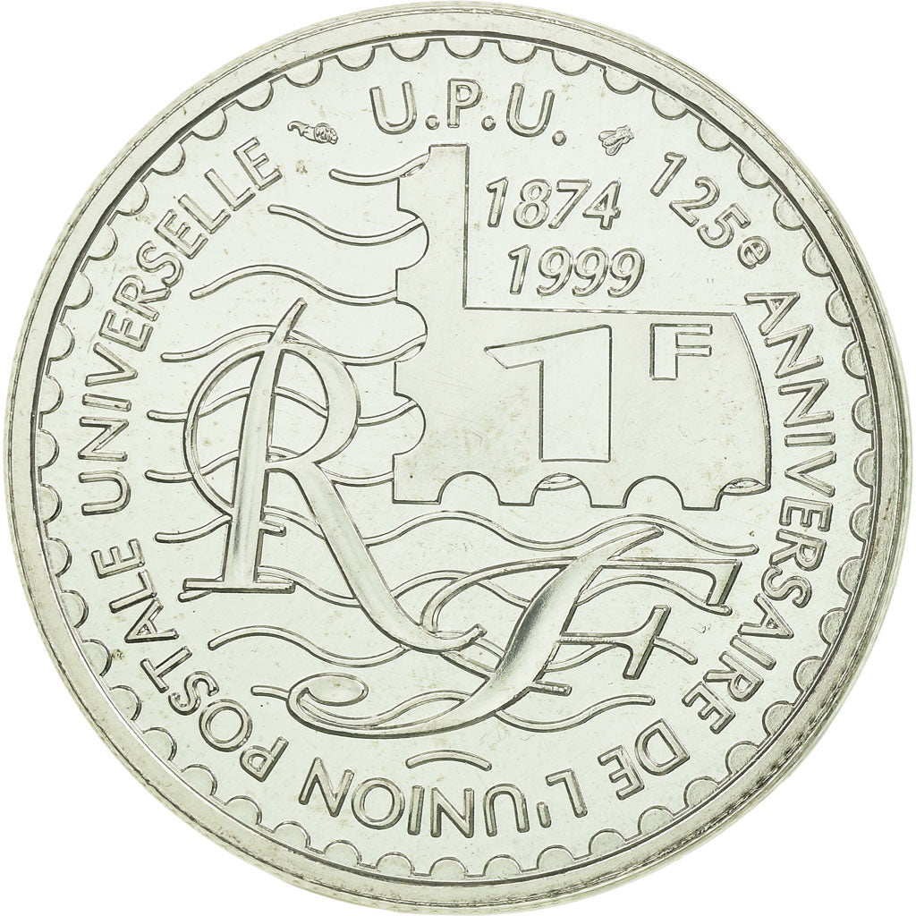 Coin, France, Universal Postal Union, Franc, 1999, Paris, MS(65-70), Silver