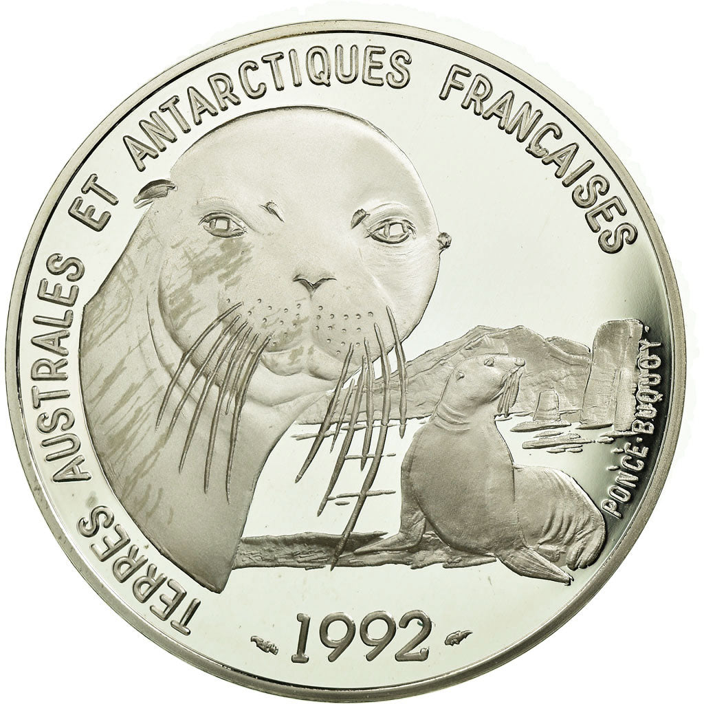 Monnaie, France, 100 Francs, 1992, Otarie, FDC, Argent, Gadoury:C33, KM:1010