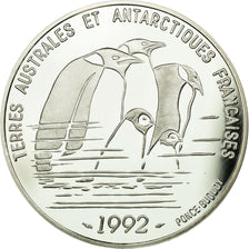 Coin, France, 100 Francs, 1992, Manchot Empereur, MS(65-70), Silver, KM:1011