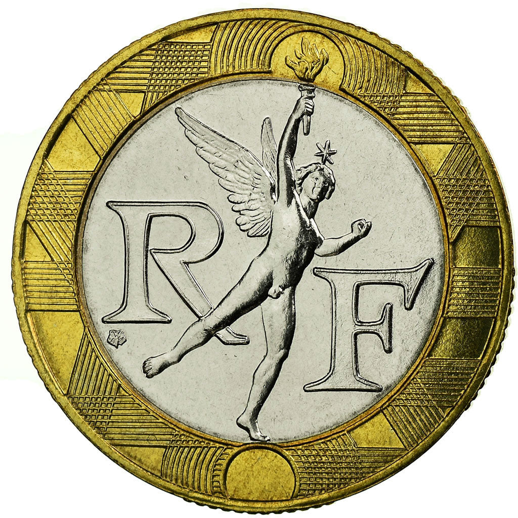 Coin, France, Génie, 10 Francs, 1989, Paris, MS(63), Bi-Metallic, KM:964.1