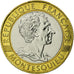 Moneda, Francia, Montesquieu, 10 Francs, 1989, Paris, SC, Bimetálico, KM:969