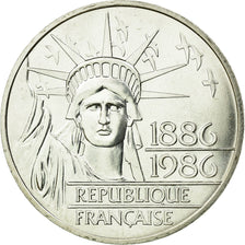 Coin, France, Statue de la Liberté, 100 Francs, 1986, AU(55-58), Silver
