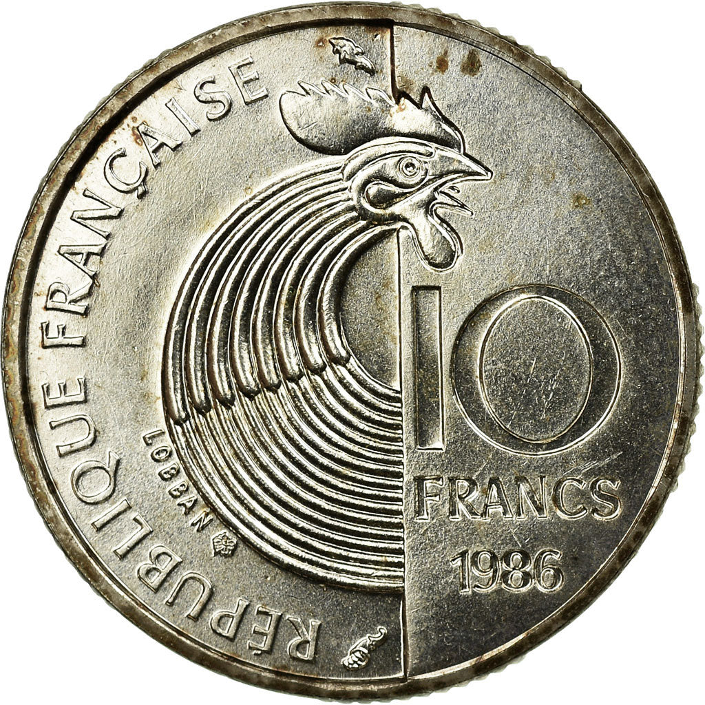 Moneda, Francia, 10 Francs, 1986, Paris, EBC, Plata, KM:958a, Gadoury:825