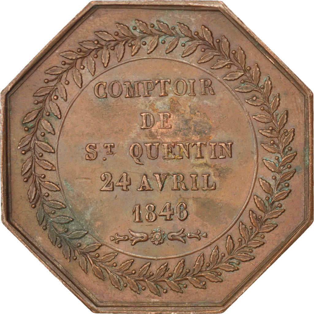 France, Industry, Token, AU(50-53), Copper, 34, 18.90