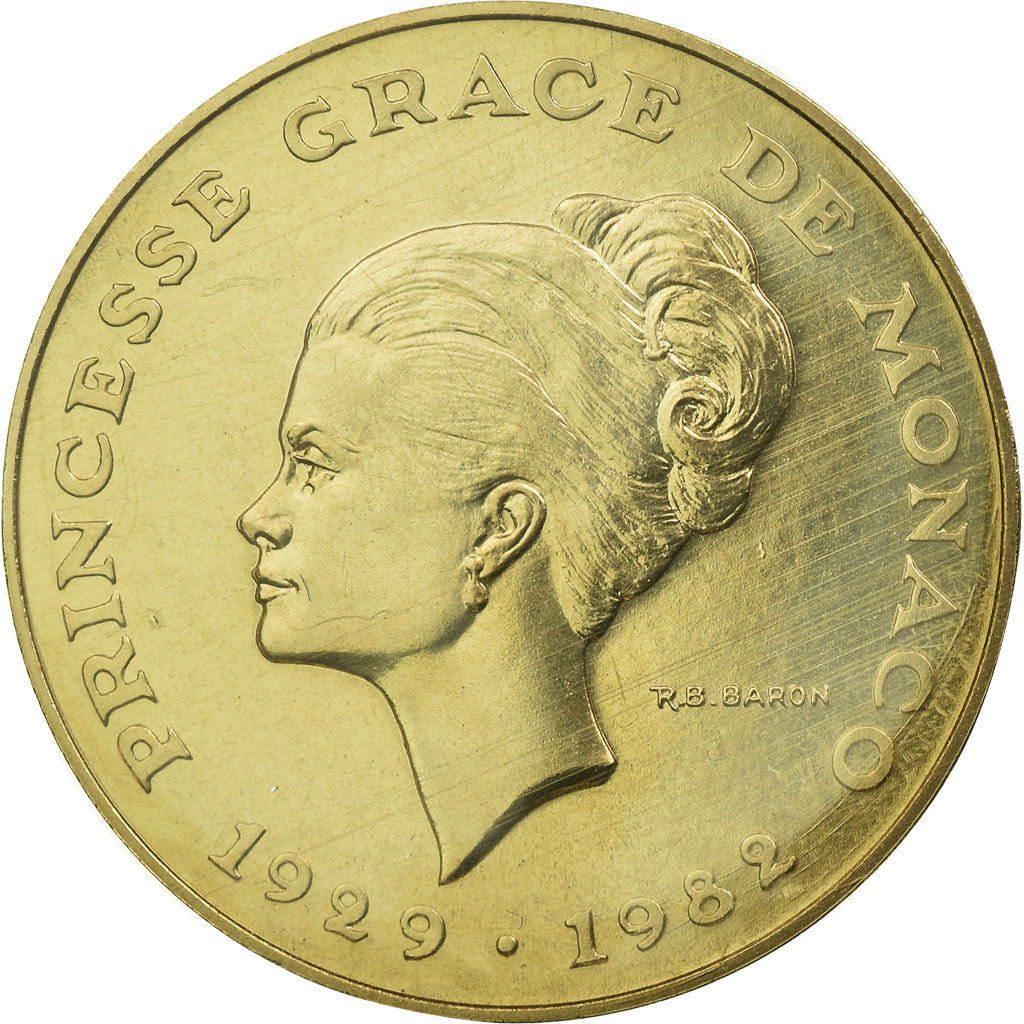 Coin, Monaco, 10 Francs, 1982, ESSAI, MS(65-70), Nickel-Aluminum-Bronze, KM:E72