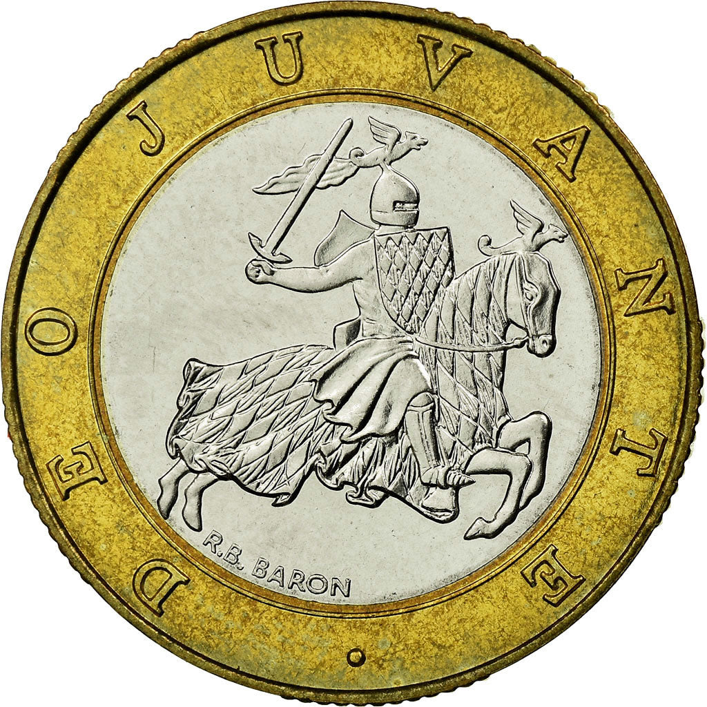 Coin, Monaco, Rainier III, 10 Francs, 1989, MS(63), Bi-Metallic, KM:163