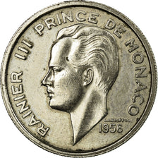 Coin, Monaco, Rainier III, 100 Francs, Cent, 1956, EF(40-45), Copper-nickel
