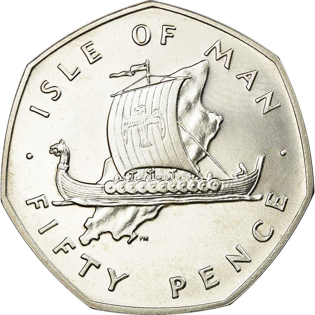 Coin, Isle of Man, Elizabeth II, 50 Pence, 1978, Pobjoy Mint, MS(65-70), Silver