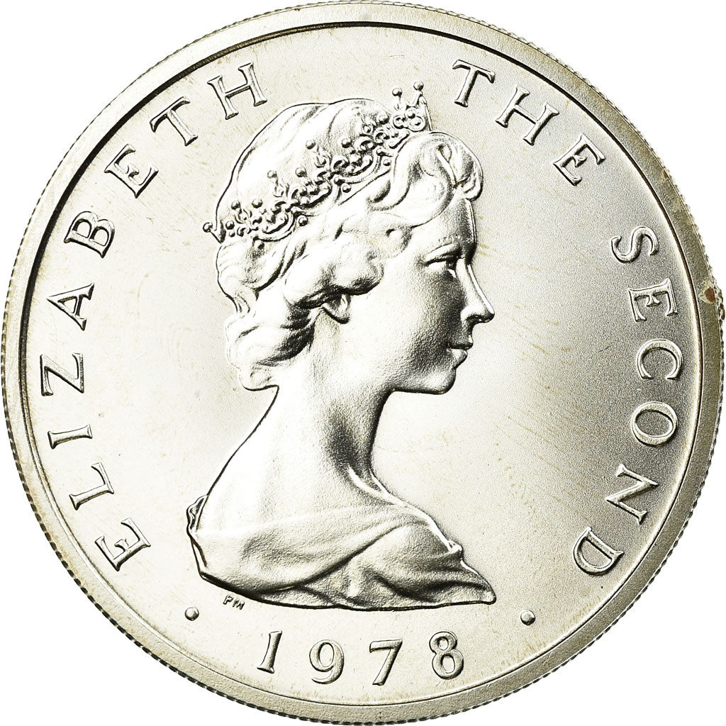 Coin, Isle of Man, Elizabeth II, 10 Pence, 1978, Pobjoy Mint, MS(65-70), Silver