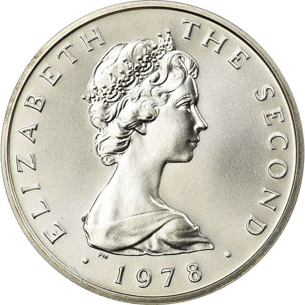Coin, Isle of Man, Elizabeth II, 2 Pence, 1978, Pobjoy Mint, MS(65-70), Silver
