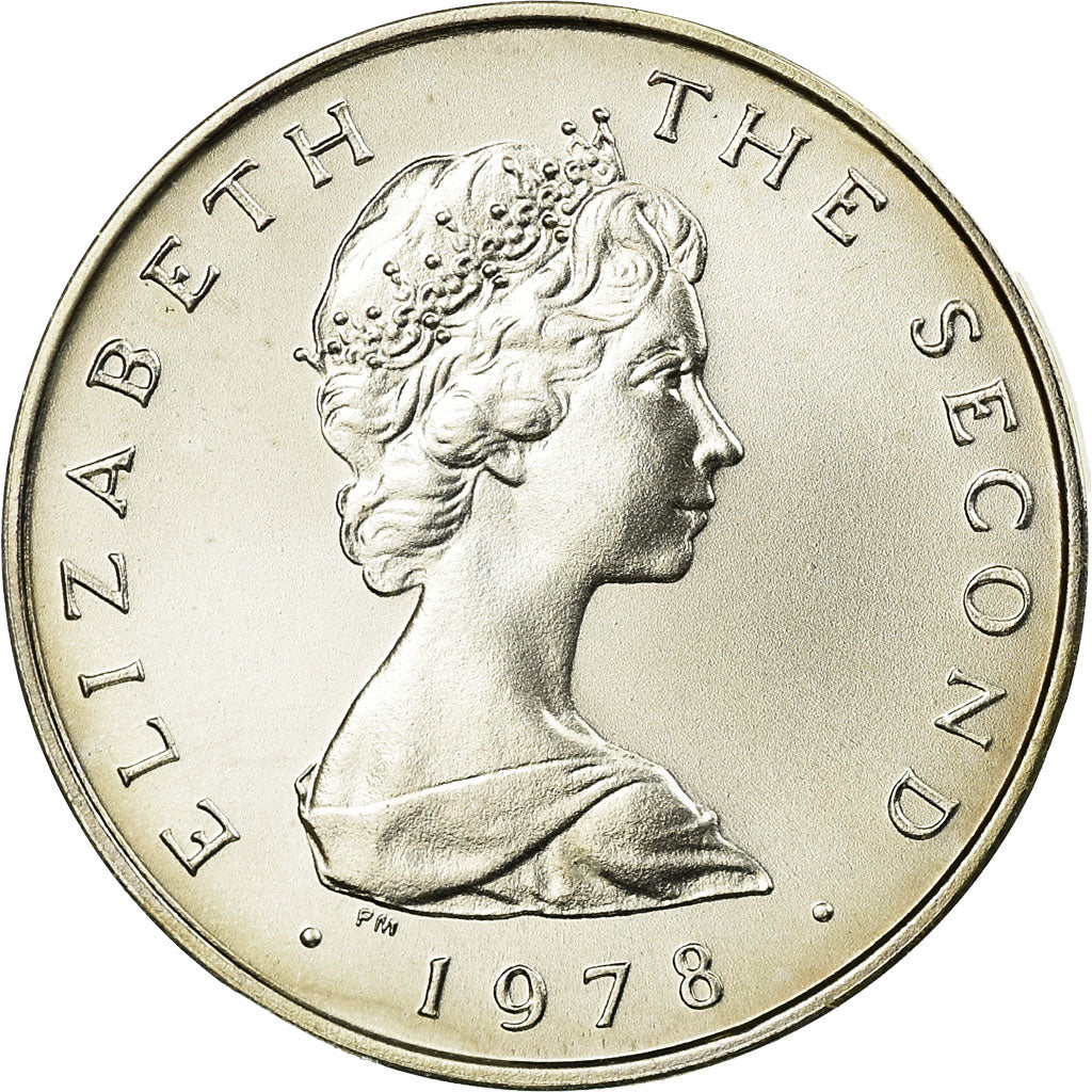 Coin, Isle of Man, Elizabeth II, Penny, 1978, Pobjoy Mint, MS(65-70), Silver