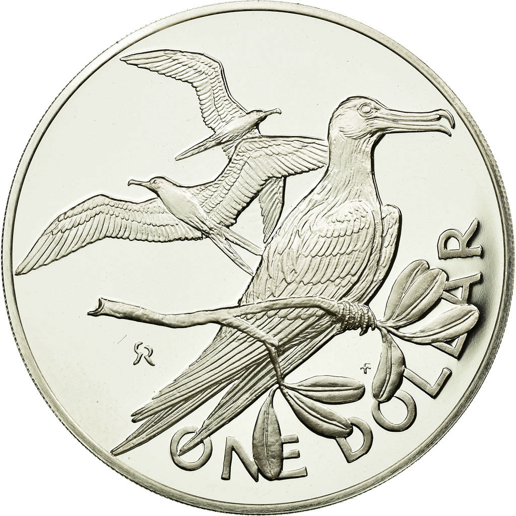 Coin, BRITISH VIRGIN ISLANDS, Elizabeth II, Dollar, 1974, Franklin Mint, U.S.A.
