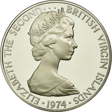 Coin, BRITISH VIRGIN ISLANDS, Elizabeth II, 50 Cents, 1974, Franklin Mint