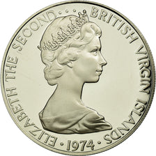 Coin, BRITISH VIRGIN ISLANDS, Elizabeth II, 25 Cents, 1974, Franklin Mint