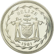 Monnaie, Belize, 5 Dollars, 1981, Franklin Mint, FDC, Argent, KM:44a