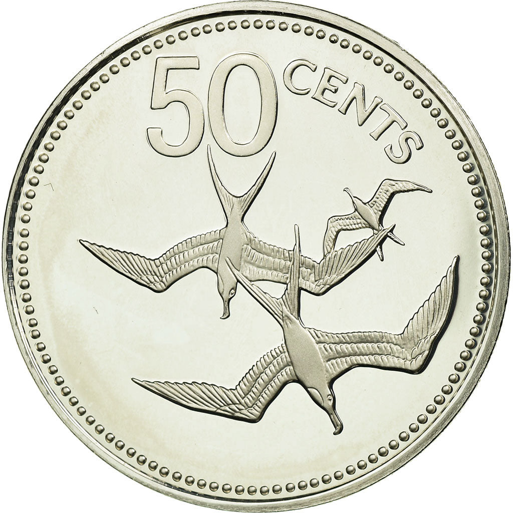 Monnaie, Belize, 50 Cents, 1981, Franklin Mint, FDC, Argent, KM:50a