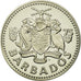 Coin, Barbados, 2 Dollars, 1975, Franklin Mint, MS(65-70), Copper-nickel, KM:15