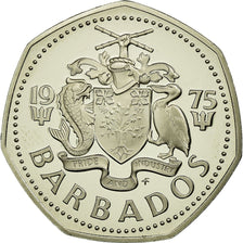 Coin, Barbados, Dollar, 1975, Franklin Mint, MS(65-70), Copper-nickel, KM:14.1