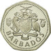 Coin, Barbados, Dollar, 1975, Franklin Mint, MS(65-70), Copper-nickel, KM:14.1