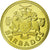 Moeda, Barbados, 5 Cents, 1975, Franklin Mint, MS(65-70), Latão, KM:11